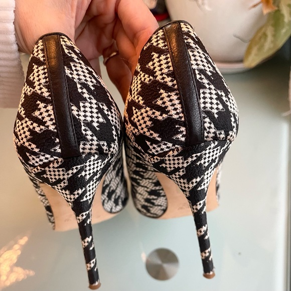 J. Crew Roxie Houndstooth Heels Size 11 - Picture 4 of 8